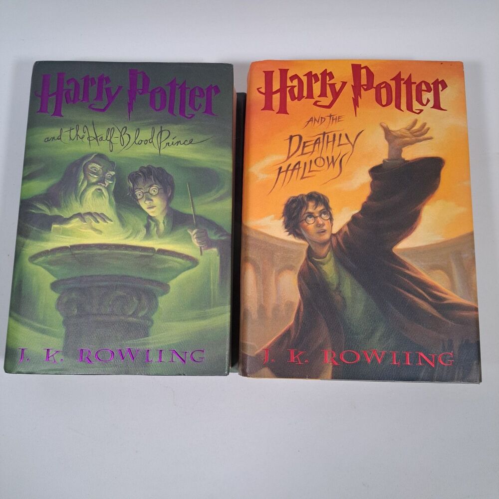 Harry Potter Lot 2 Set Hardcover First American Edition Books 6 7 Prince Hallows